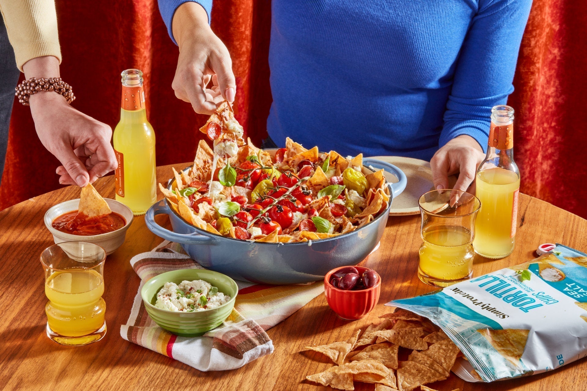 SimplyProtein Italian Nachos