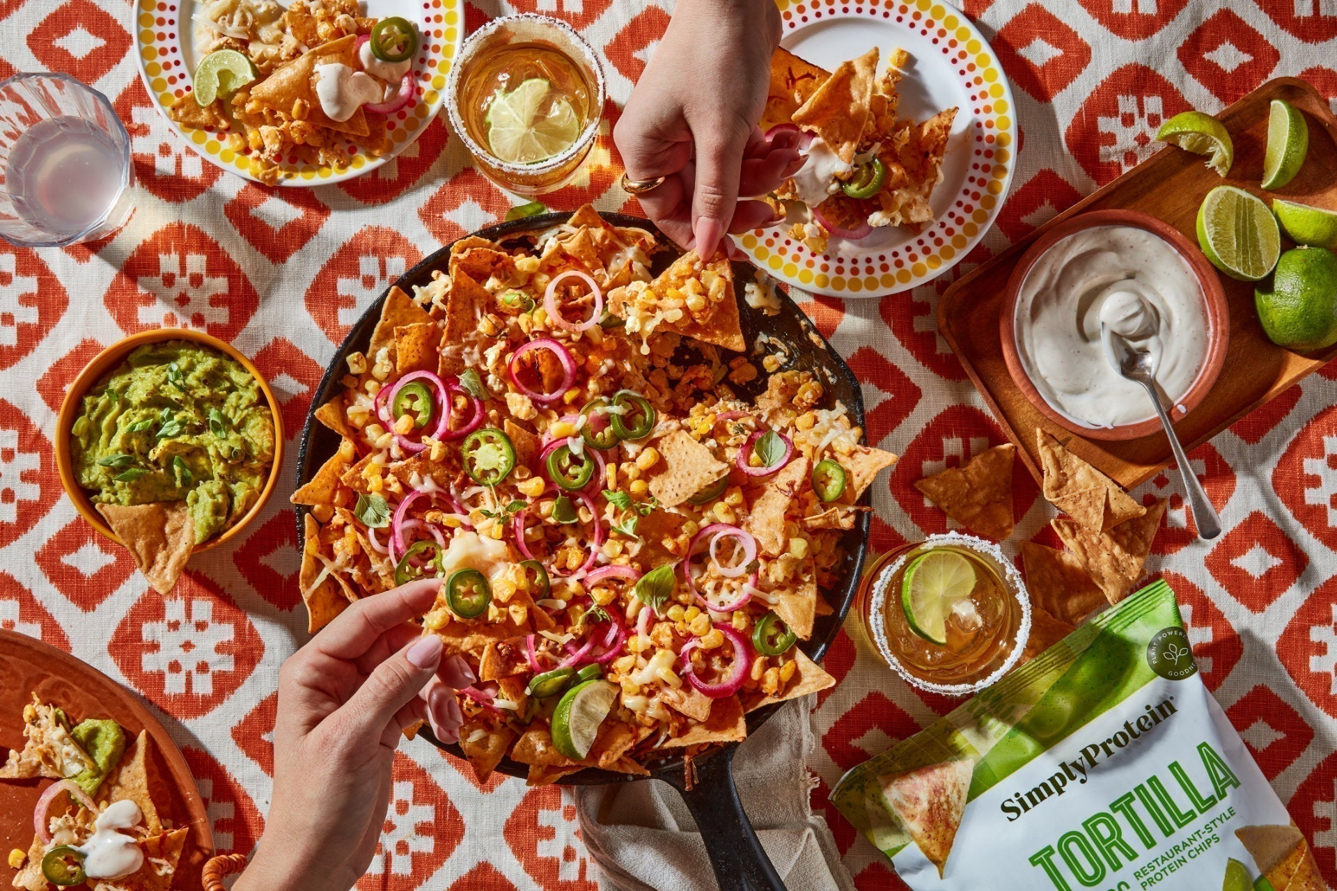 SimplyProtein Mexican Grilled corn nachos