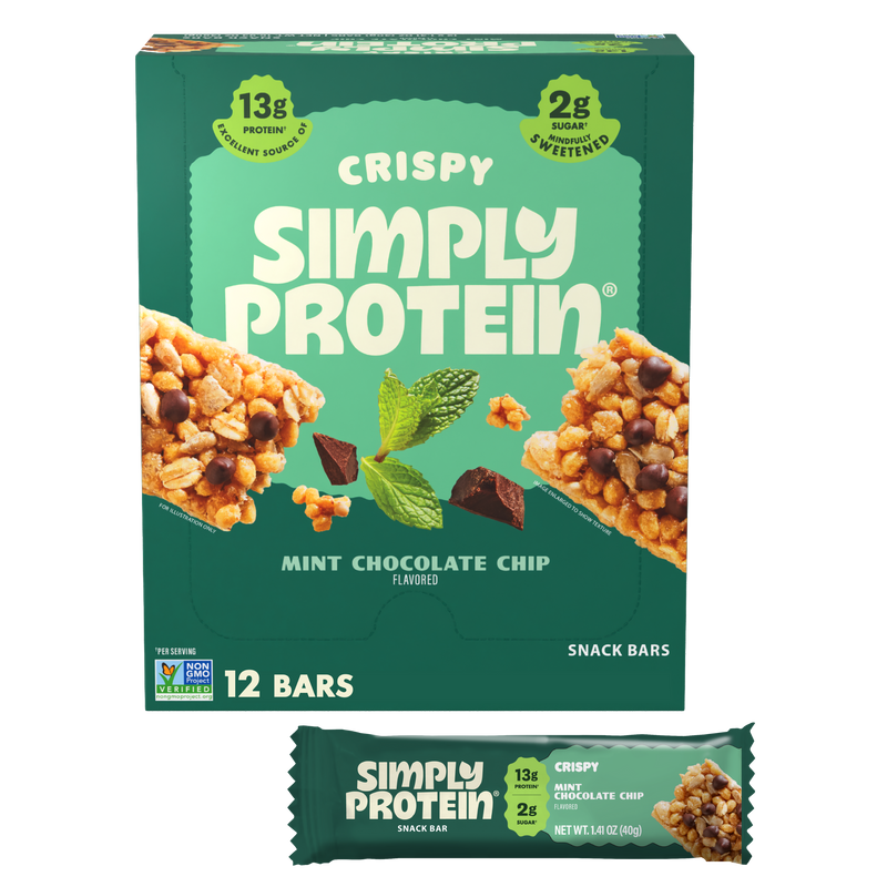SimplyProtein Crispy Bars - Mint Chocolate Chip