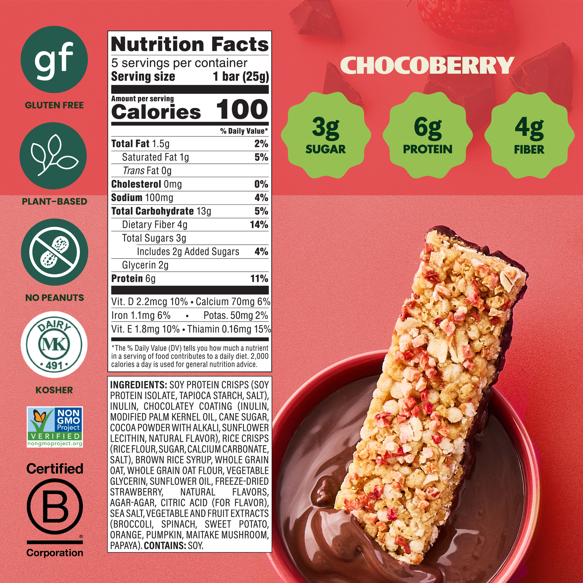 Dipped Bars - Chocoberry