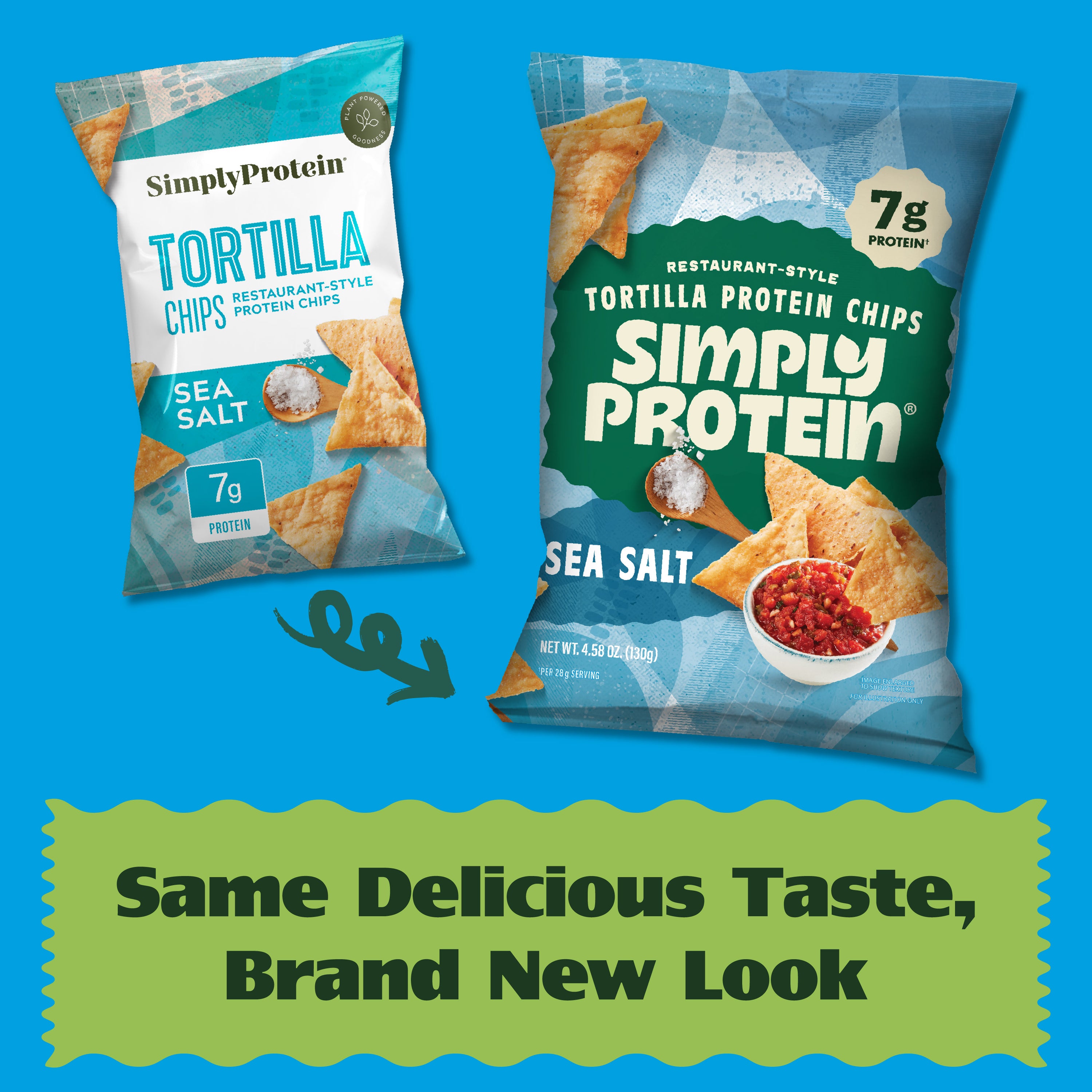 Restaurant-Style Protein Tortilla Chips - Sea Salt