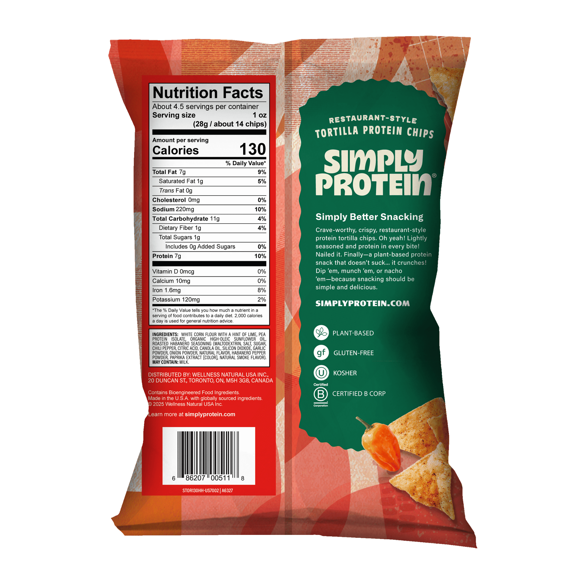 Protein Tortilla Chips - Hint of Habanero