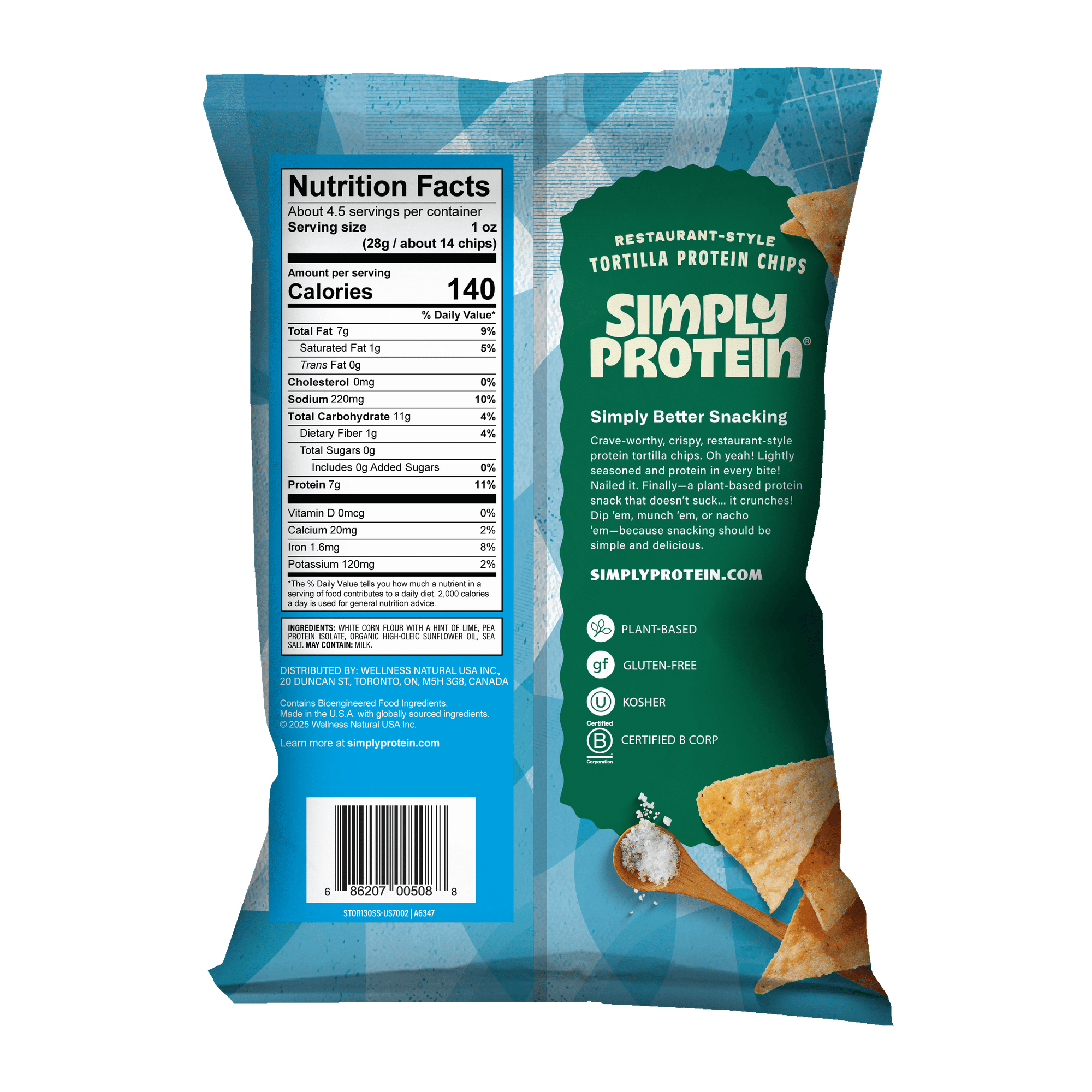 Protein Tortilla Chips - Sea Salt