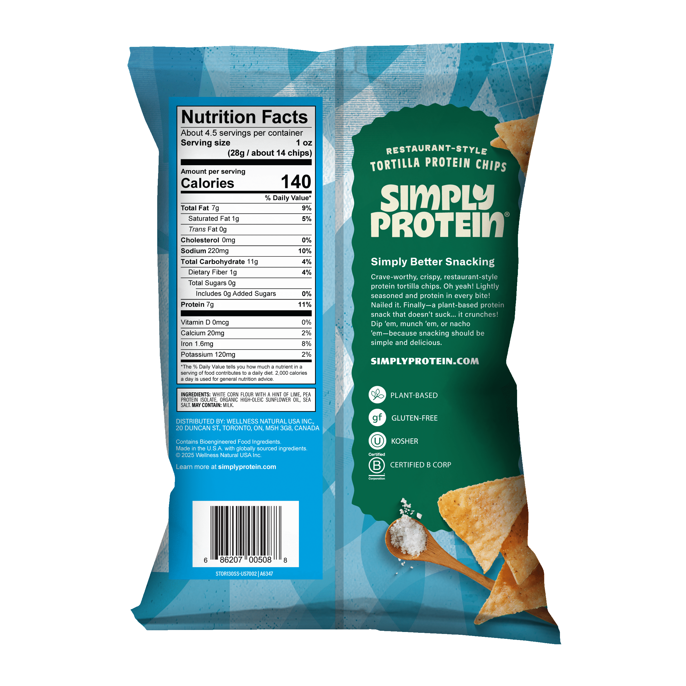 Protein Tortilla Chips - Sea Salt